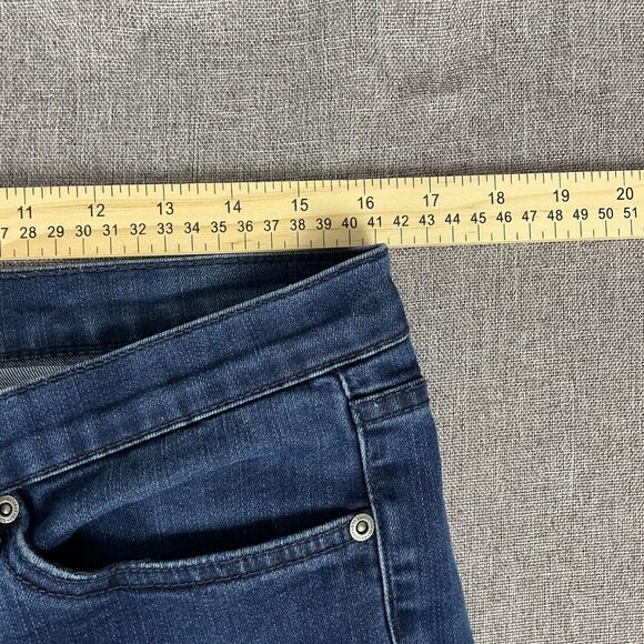 Rivet & Blues Jeans Womens 12P Blue Pants Faded Slim Straight Casual Dark Denim - Picture 10 of 13